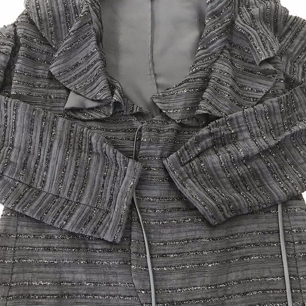 『USED美品』 
ARMANI COLLEZIONI アルマーニコレッツォーニ 
 カーディガン 
ビスコース/ポリアミド/ポリエステル ブラック