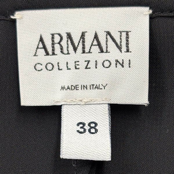 『USED美品』 
ARMANI COLLEZIONI アルマーニコレッツォーニ 
 カーディガン 
ビスコース/ポリアミド/ポリエステル ブラック