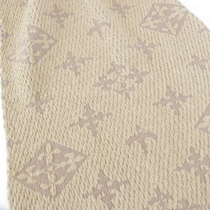良品『USED』 
 
 Daily russet マフラー 
アクリル/ポリエステル モノグラム柄 麻のような質感