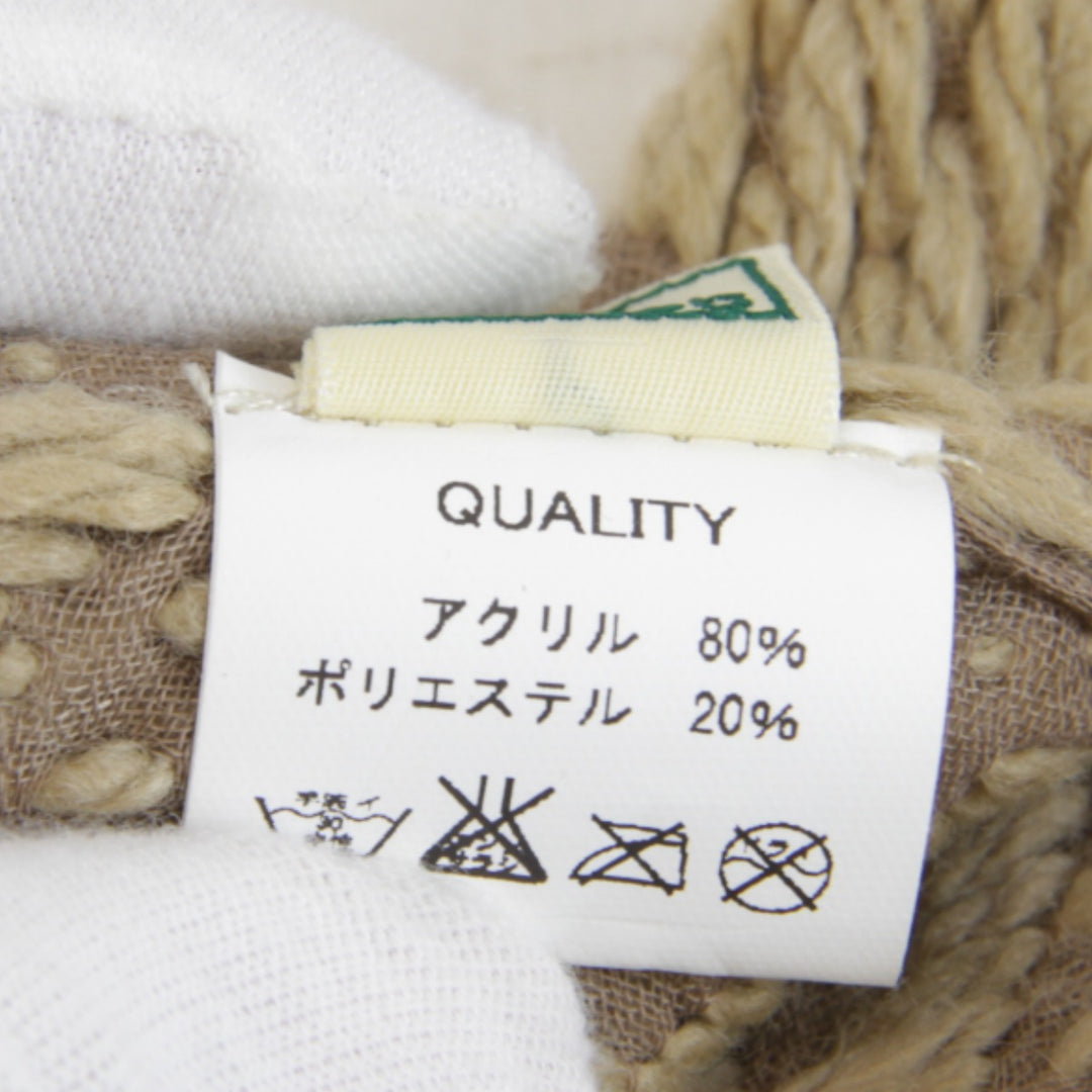 良品『USED』 
 
 Daily russet マフラー 
アクリル/ポリエステル モノグラム柄 麻のような質感