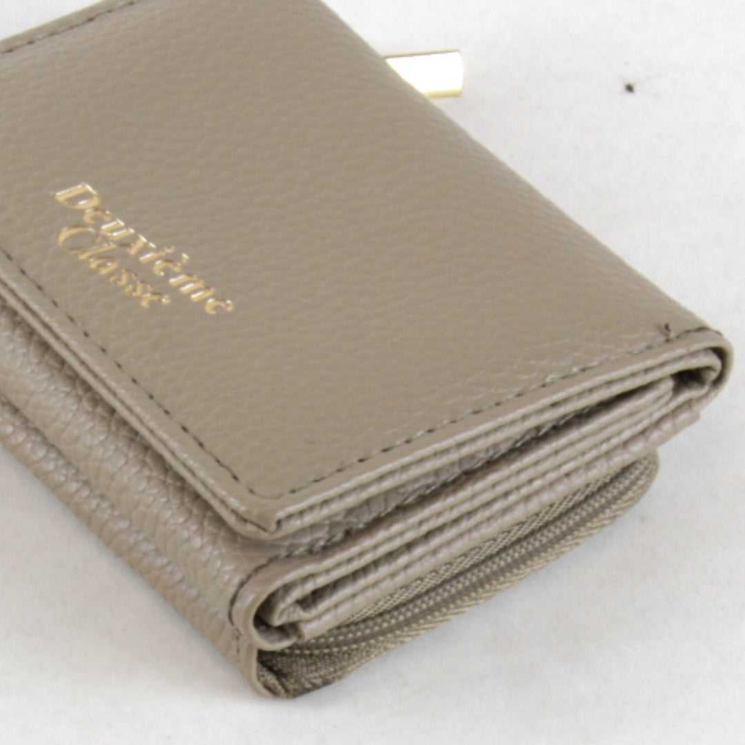 美品『USED』 
Deuxieme Classe ドゥーズィエムクラス 
 ミニウォレット 財布 
レザー ブラウン