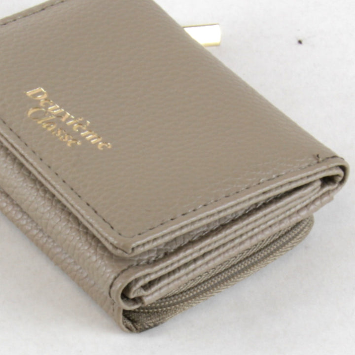 美品『USED』 
Deuxieme Classe ドゥーズィエムクラス 
 ミニウォレット 財布 
レザー ブラウン