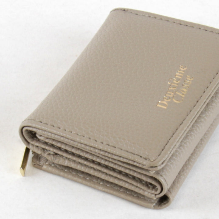 美品『USED』 
Deuxieme Classe ドゥーズィエムクラス 
 ミニウォレット 財布 
レザー ブラウン