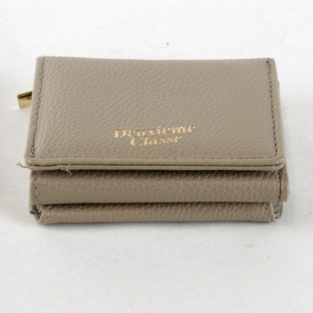 美品『USED』 
Deuxieme Classe ドゥーズィエムクラス 
 ミニウォレット 財布 
レザー ブラウン