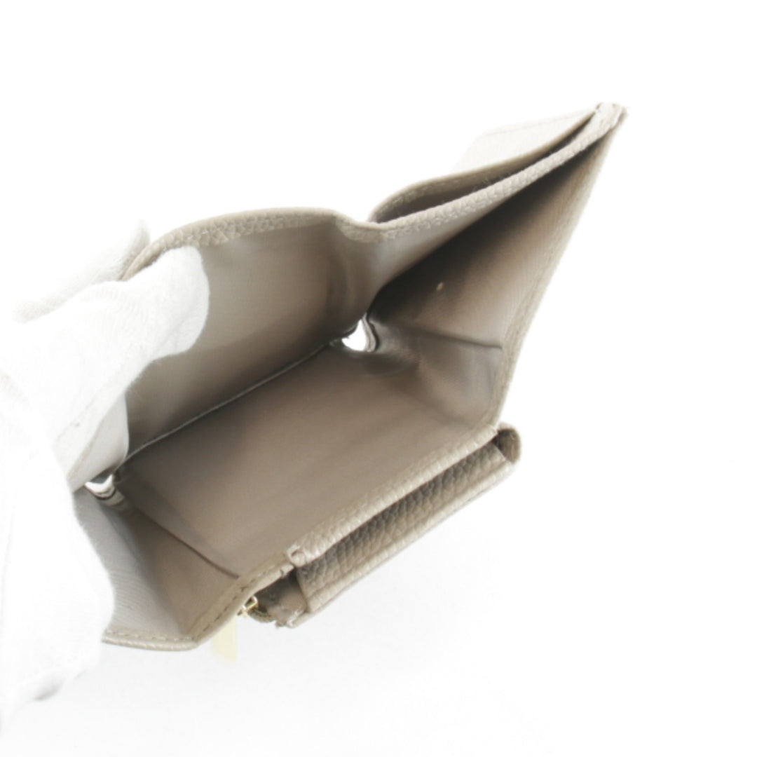 美品『USED』 
Deuxieme Classe ドゥーズィエムクラス 
 ミニウォレット 財布 
レザー ブラウン