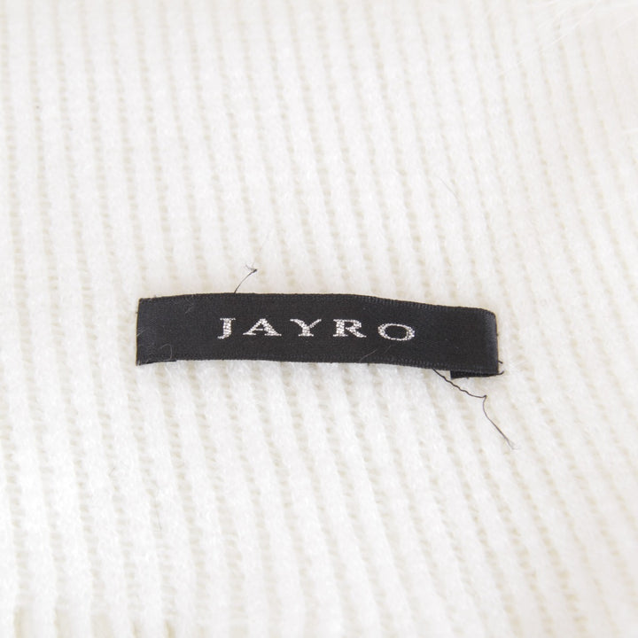 良品『USED』 
JAYRO ジャイロ 
 ショール 
アクリル ホワイト