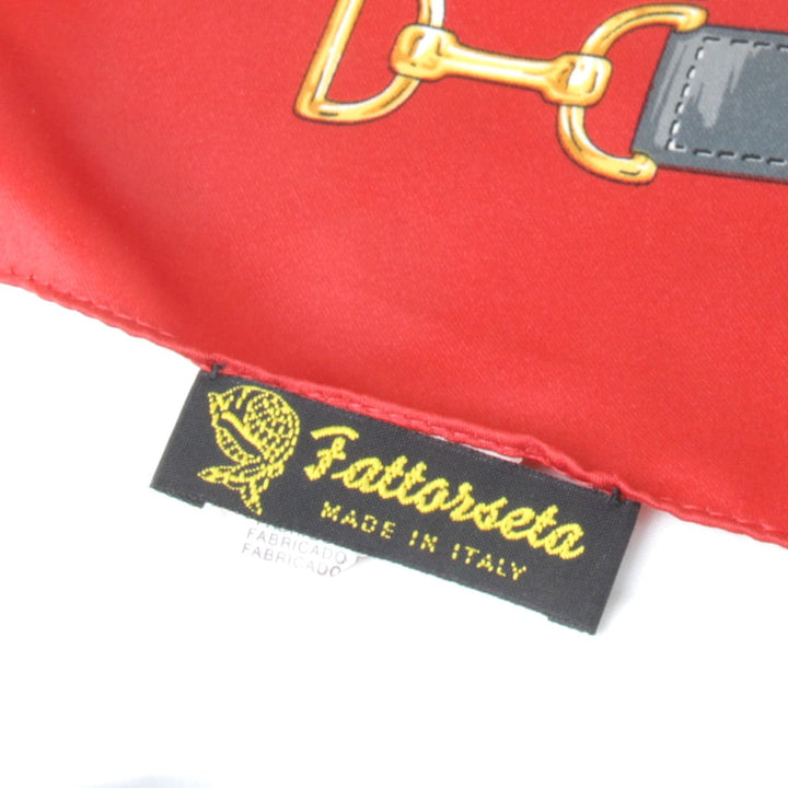 良品『USED』 
 
 Fattorseta スカーフ 
ポリエステル レッド