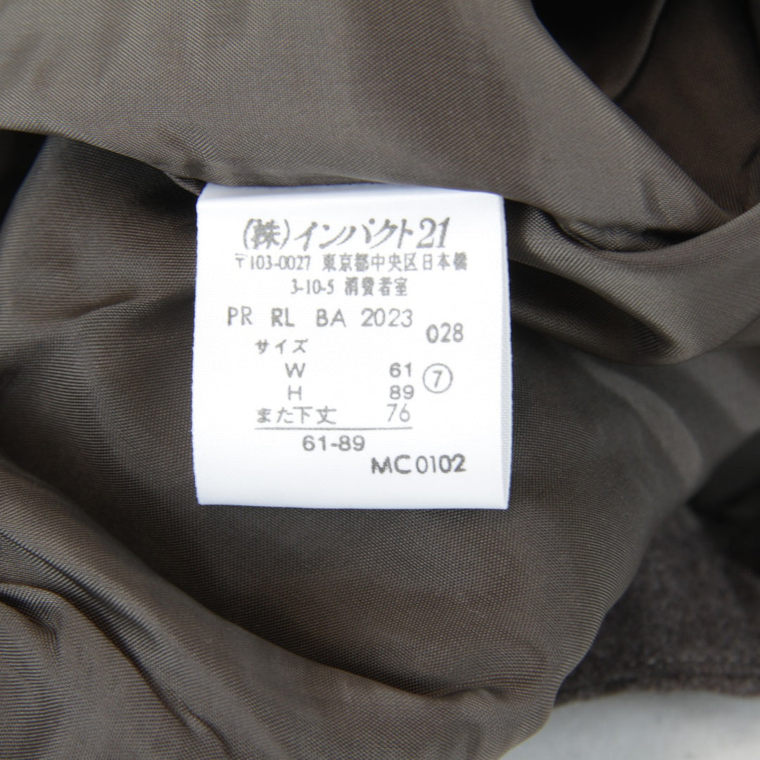 良品『USED』 
RALPH LAUREN ラルフローレン 
 ストレートパンツ パンツ 
カシミヤ /毛/キュプラ ブラウン シックな色