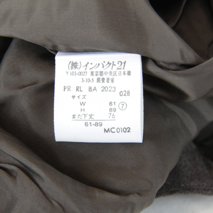 良品『USED』 
RALPH LAUREN ラルフローレン 
 ストレートパンツ パンツ 
カシミヤ /毛/キュプラ ブラウン シックな色