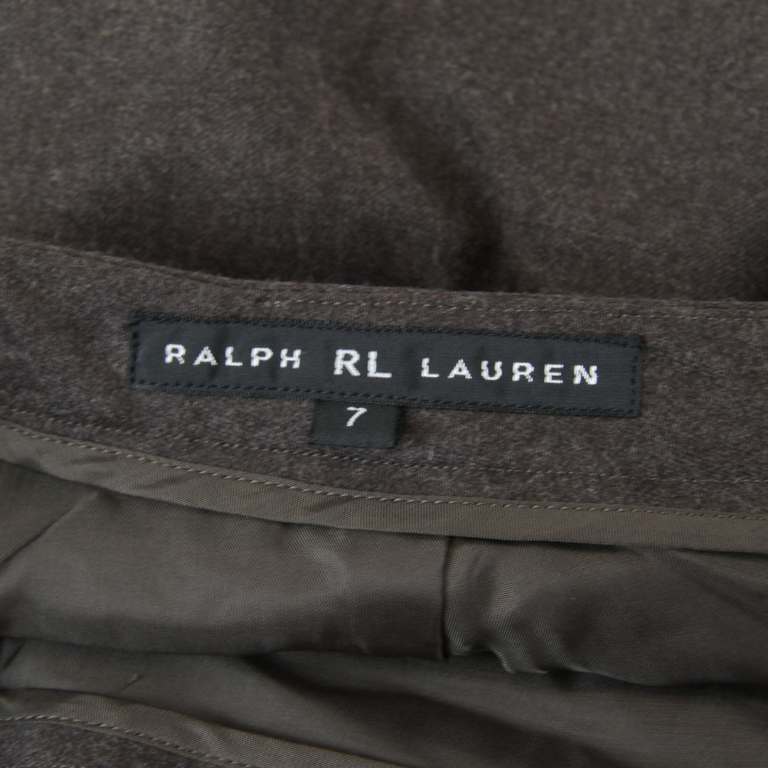 良品『USED』 
RALPH LAUREN ラルフローレン 
 ストレートパンツ パンツ 
カシミヤ /毛/キュプラ ブラウン シックな色