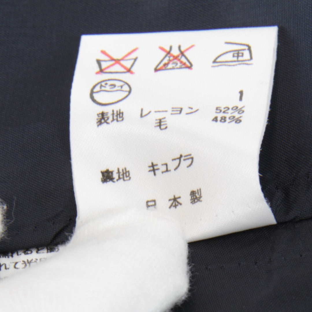 美品『USED』 
RALPH LAUREN ラルフローレン 
 ストライプ スカート 
レーヨン /毛/キュプラ チャコールグレー 巻きタイトスカート