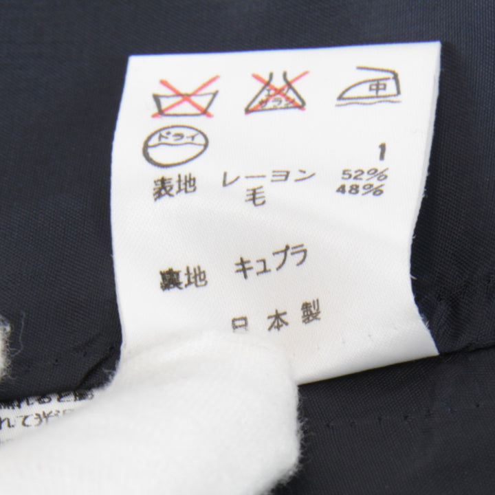 美品『USED』 
RALPH LAUREN ラルフローレン 
 ストライプ スカート 
レーヨン /毛/キュプラ チャコールグレー 巻きタイトスカート