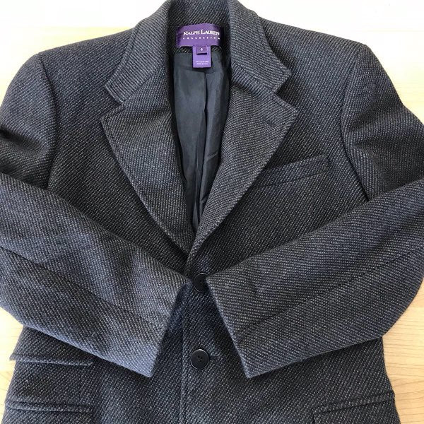 『USED』 
RALPH LAUREN ラルフローレン 
 サイズ6 RN94306 テーラードジャケット 
毛 ネイビー