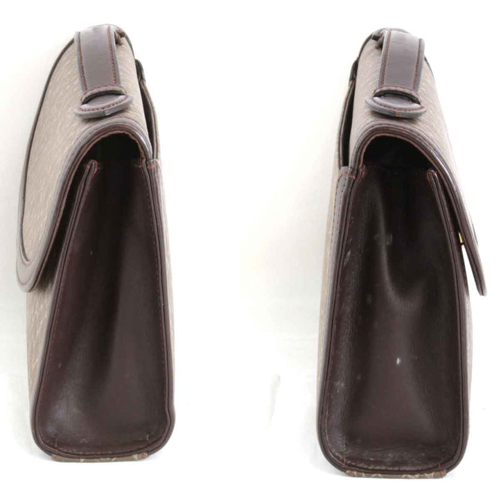 『USED』 
NINA RICCI ニナリッチ 
 ジラフ柄 ハンドバッグ 
レザー ブラウン