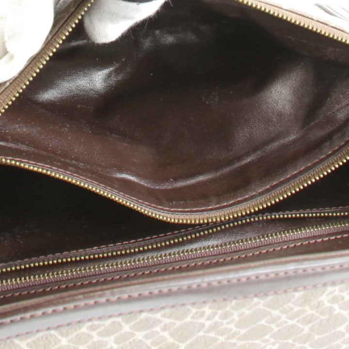『USED』 
NINA RICCI ニナリッチ 
 ジラフ柄 ハンドバッグ 
レザー ブラウン
