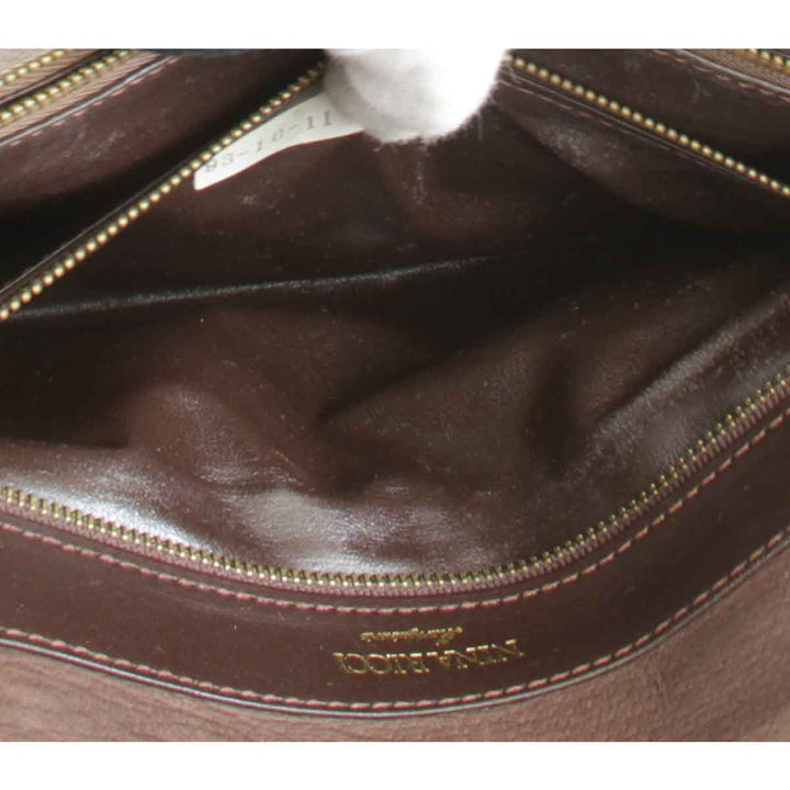 『USED』 
NINA RICCI ニナリッチ 
 ジラフ柄 ハンドバッグ 
レザー ブラウン