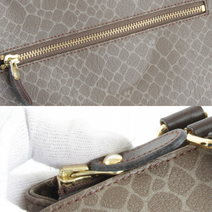 良品『USED』 
NINA RICCI ニナリッチ 
 ハンドバッグ 
レザー ブラウン