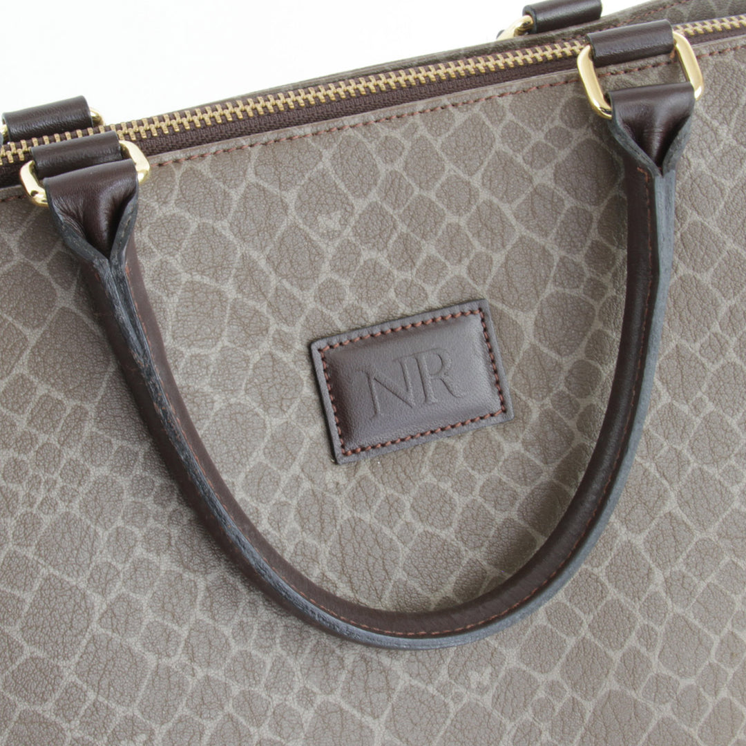 良品『USED』 
NINA RICCI ニナリッチ 
 ハンドバッグ 
レザー ブラウン