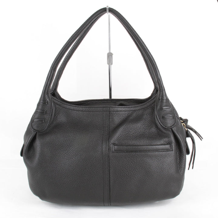 『USED』 
NINA RICCI ニナリッチ 
 ハンドバッグ 
レザー ブラック
