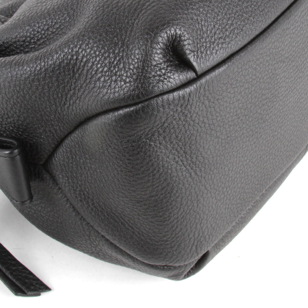 『USED』 
NINA RICCI ニナリッチ 
 ハンドバッグ 
レザー ブラック