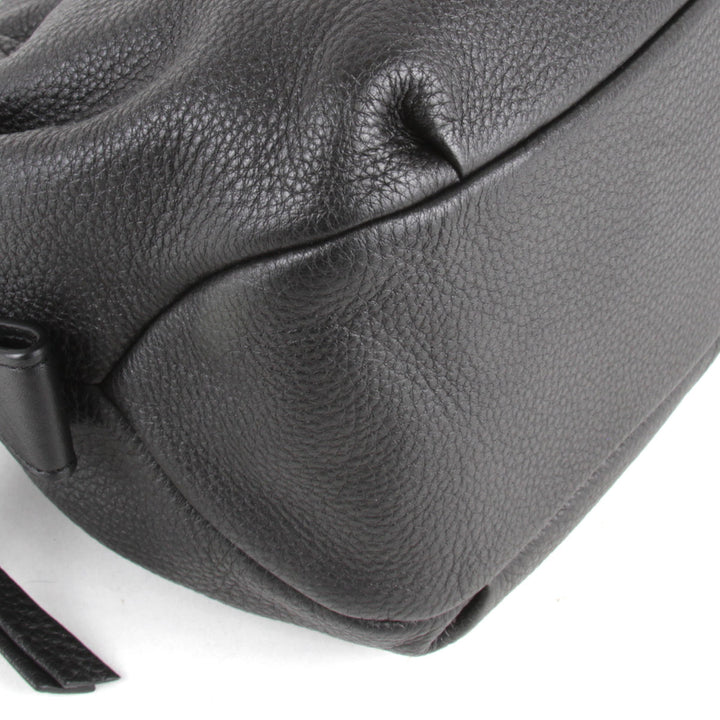 『USED』 
NINA RICCI ニナリッチ 
 ハンドバッグ 
レザー ブラック