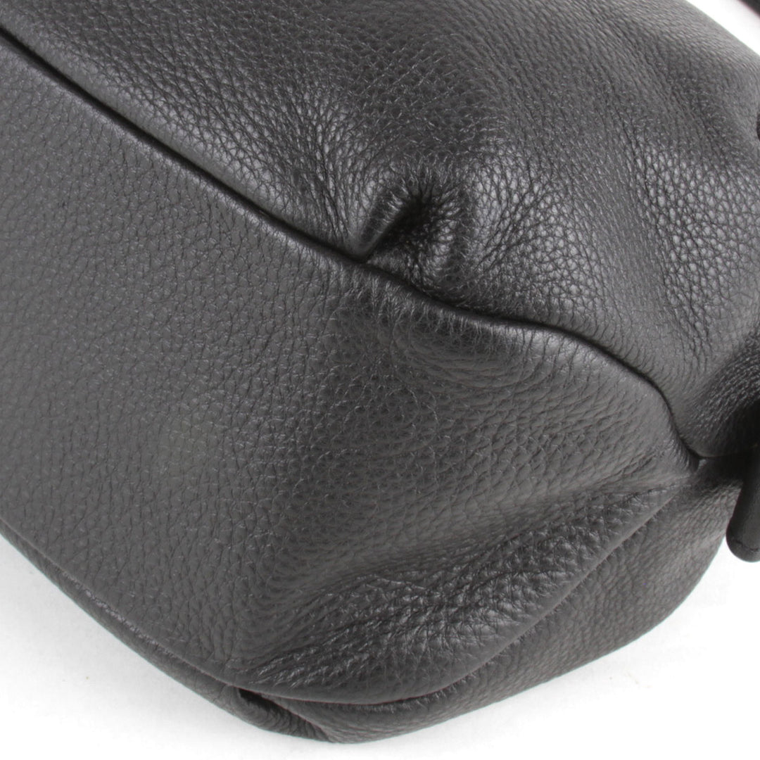 『USED』 
NINA RICCI ニナリッチ 
 ハンドバッグ 
レザー ブラック