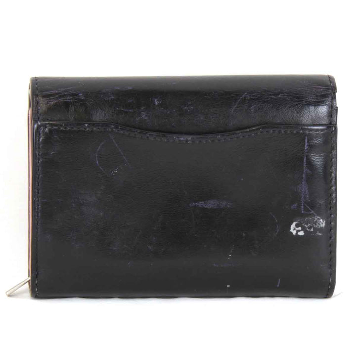 『USED』 
COACH コーチ 
 二つ折り財布 
レザー ブラック