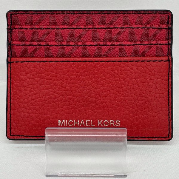 『美品』 
Michael Kors マイケルコース 
 クーパートール カードケース 
合成皮革 レッド