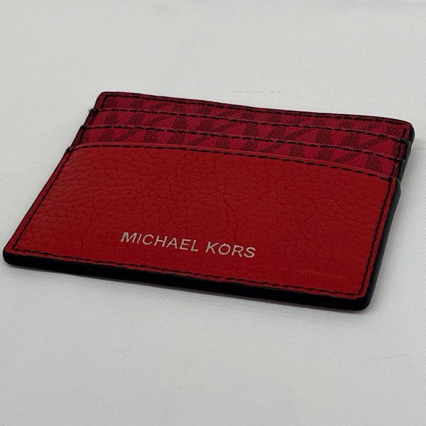 『美品』 
Michael Kors マイケルコース 
 クーパートール カードケース 
合成皮革 レッド