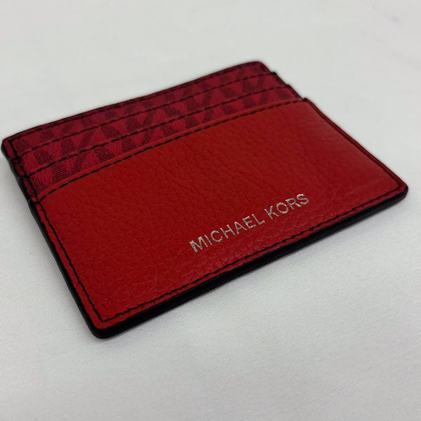 『美品』 
Michael Kors マイケルコース 
 クーパートール カードケース 
合成皮革 レッド
