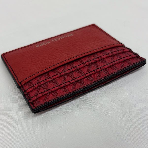 『美品』 
Michael Kors マイケルコース 
 クーパートール カードケース 
合成皮革 レッド