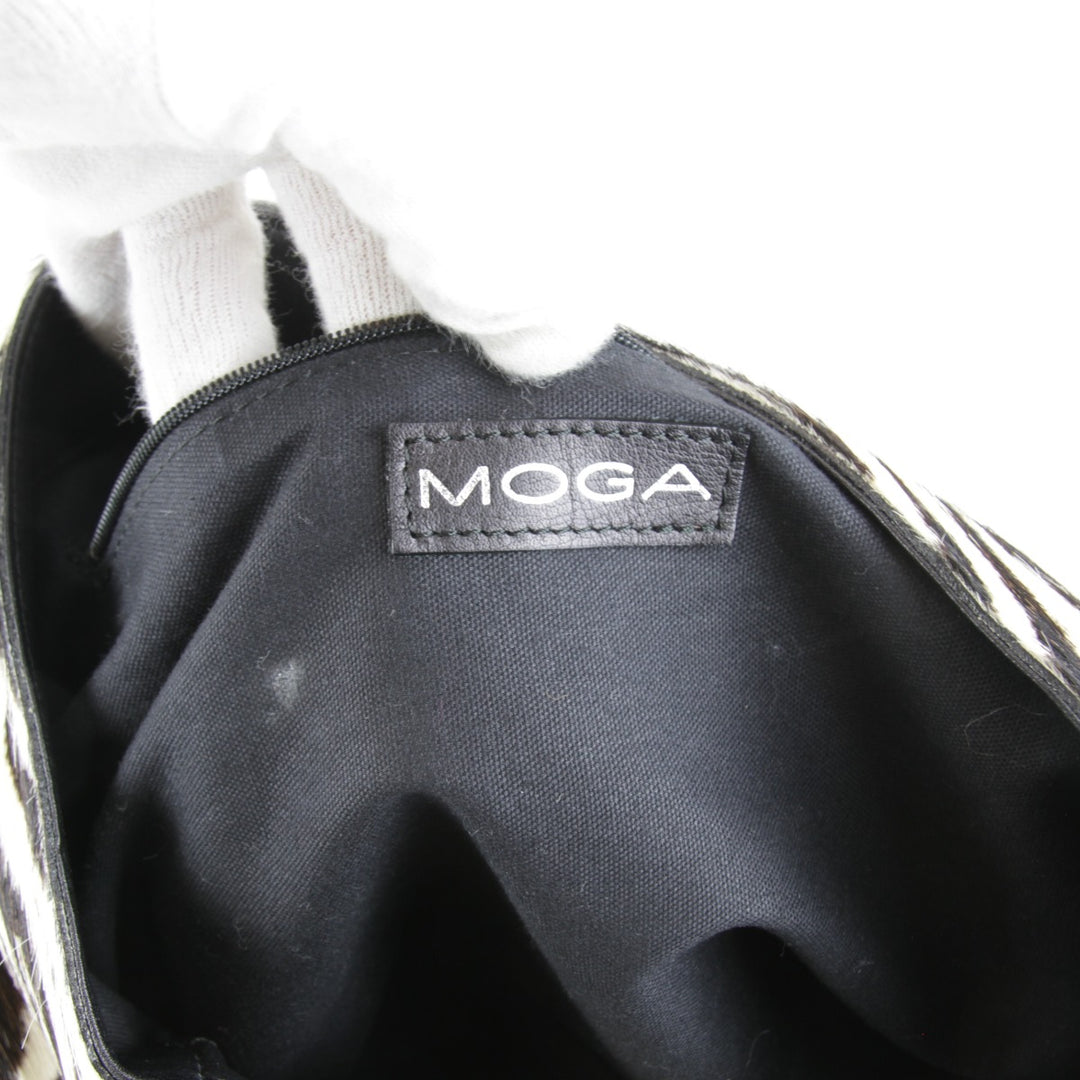 良品『USED』 
MOGA モガ 
 ショルダーバッグ 
レザー ホワイト