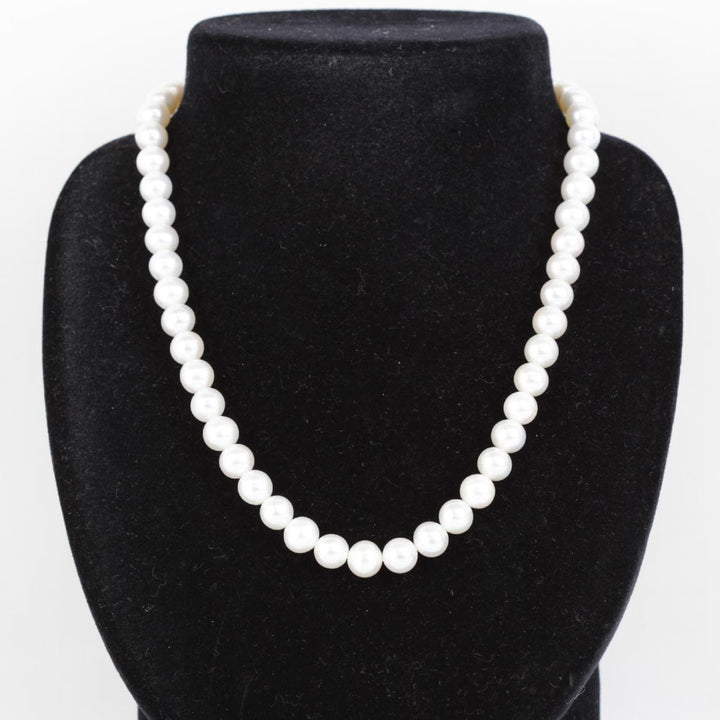 美品『USED』 パール/シルバー 
ネックレス
 36.2g