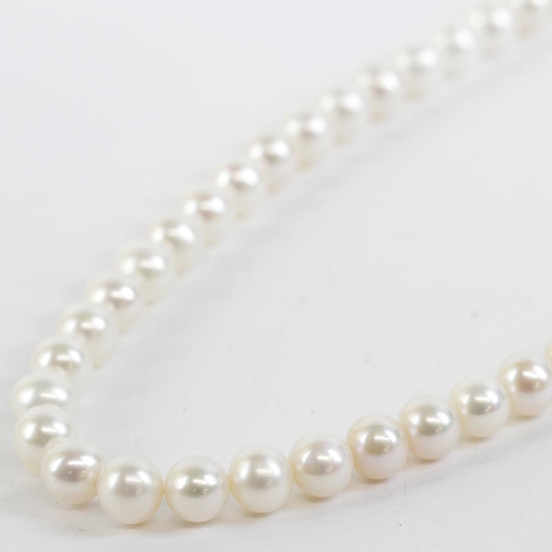 美品『USED』 パール/シルバー 
ネックレス
 36.2g