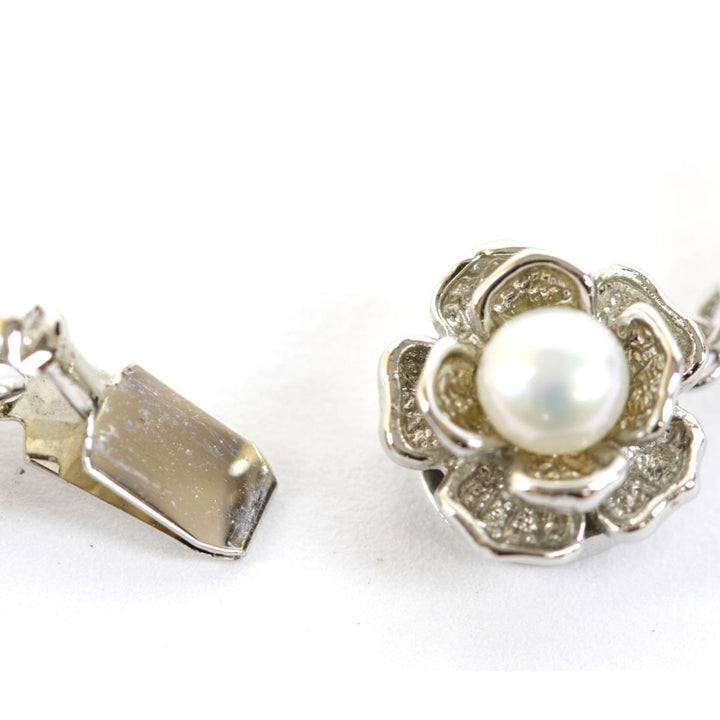 美品『USED』 パール/シルバー 
ネックレス
 36.2g