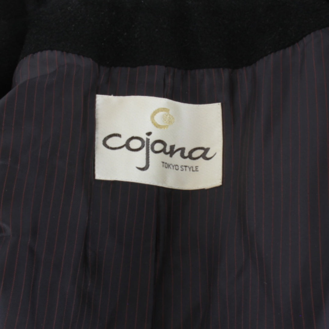 『USED』 
 
 Cojana 秋冬大人気アウター シンプル 上品 通勤 通学 ピーコート 
 ブラック