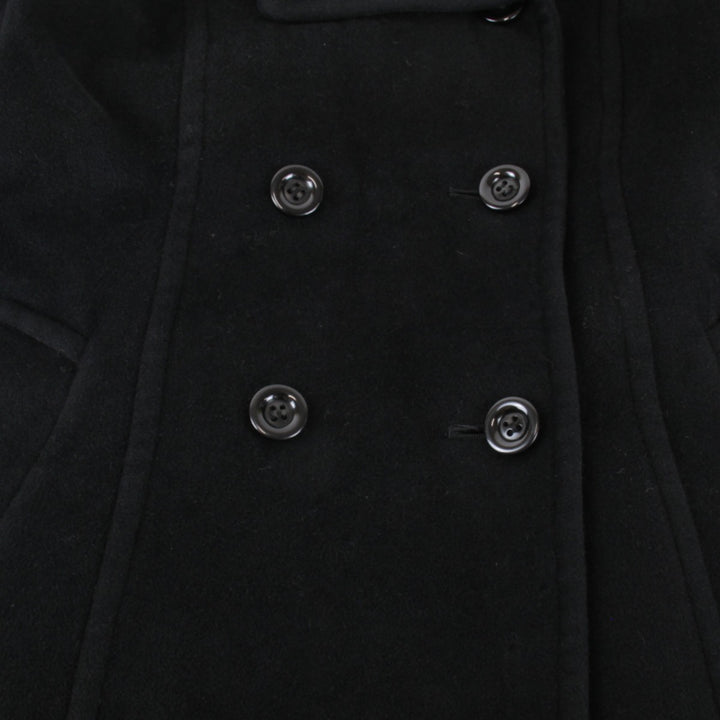 『USED』 
 
 Cojana 秋冬大人気アウター シンプル 上品 通勤 通学 ピーコート 
 ブラック