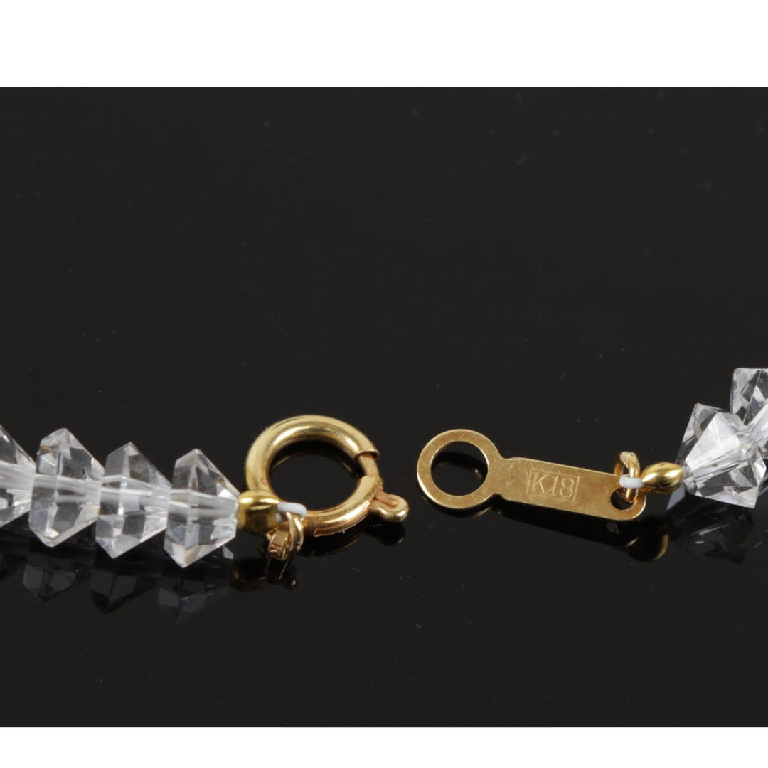 美品『USED』 K18 
 クォーツ ネックレス
 11.0g