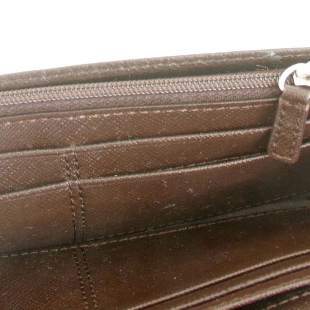 『USED』 
COACH コーチ 
 シグネチャー 長財布 
レザー/キャンバス  ブラウン