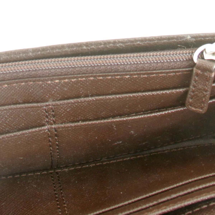 『USED』 
COACH コーチ 
 シグネチャー 長財布 
レザー/キャンバス  ブラウン