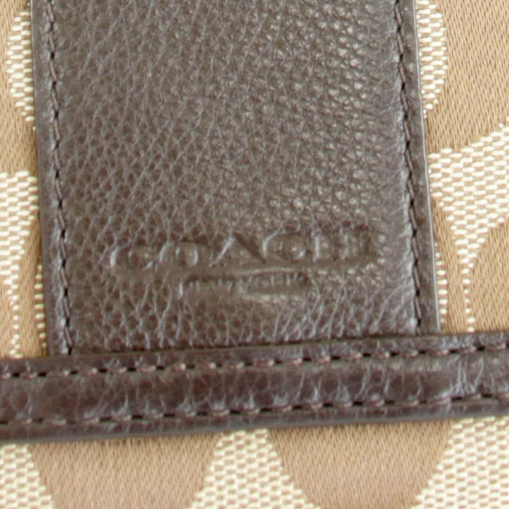 『USED』 
COACH コーチ 
 シグネチャー 長財布 
レザー/キャンバス  ブラウン