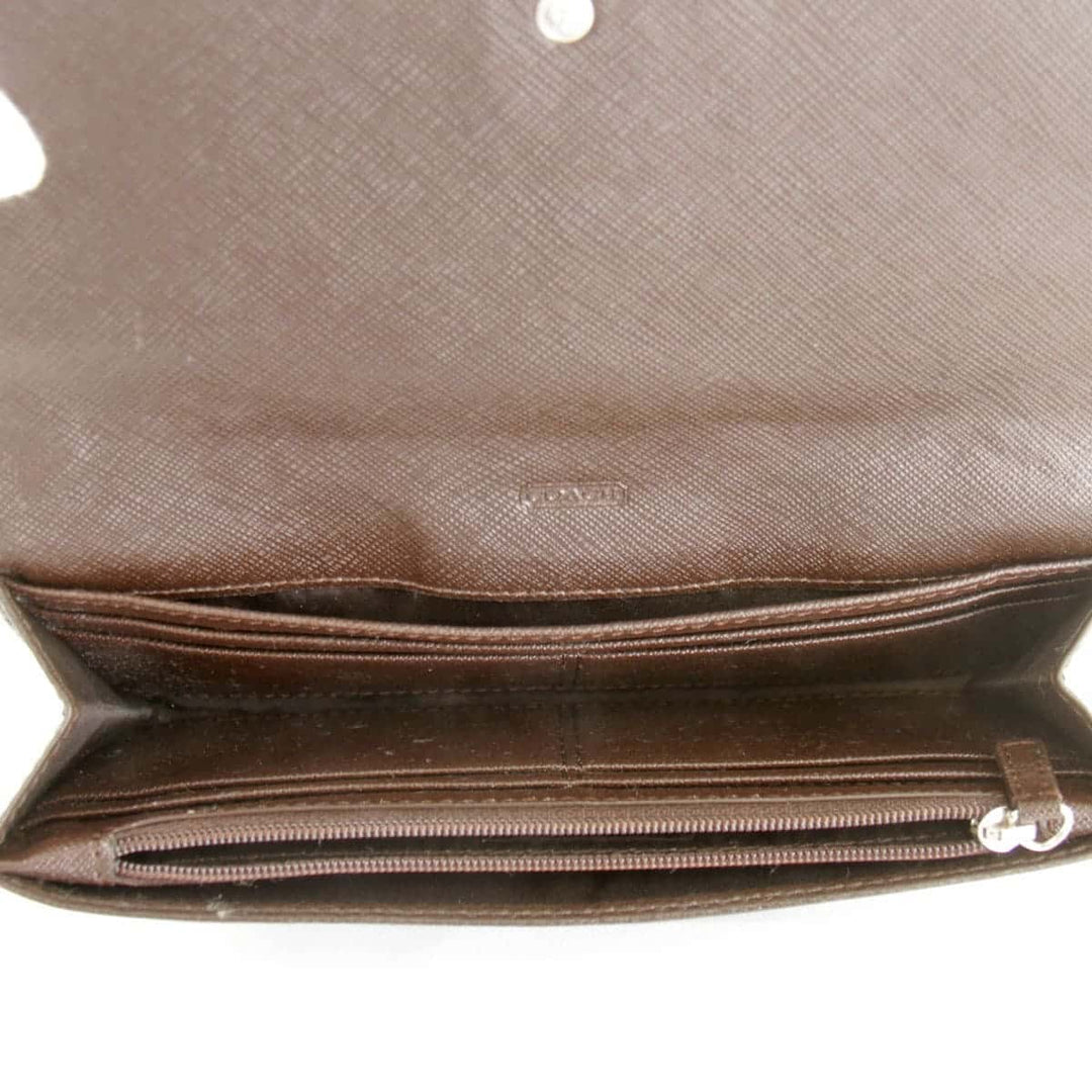 『USED』 
COACH コーチ 
 シグネチャー 長財布 
レザー/キャンバス  ブラウン