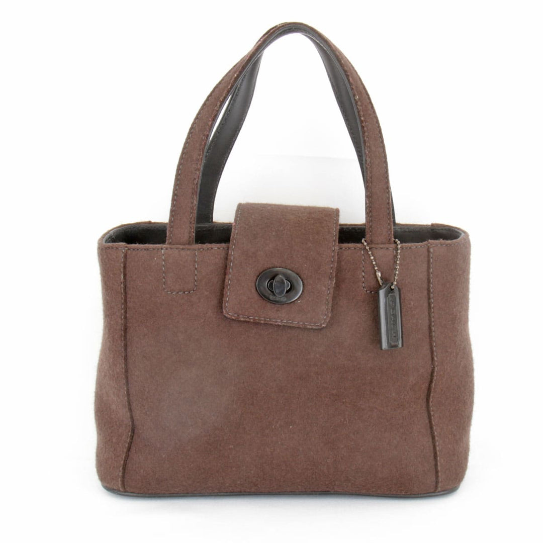 『USED』 
COACH コーチ 
 ミニトート 8189 トートバッグ 
フェルト ダークブラウン