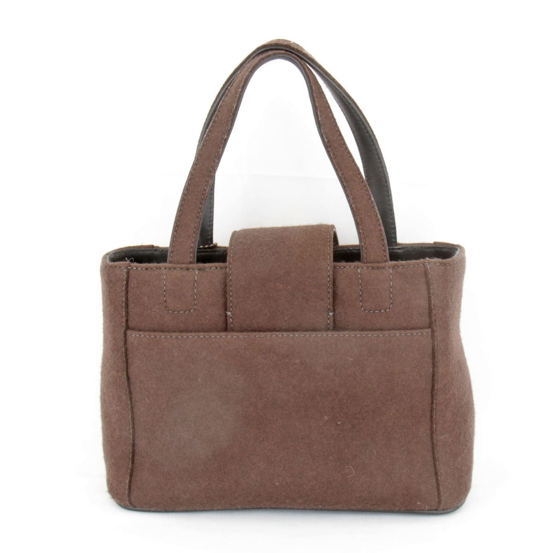 『USED』 
COACH コーチ 
 ミニトート 8189 トートバッグ 
フェルト ダークブラウン