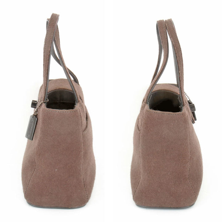 『USED』 
COACH コーチ 
 ミニトート 8189 トートバッグ 
フェルト ダークブラウン
