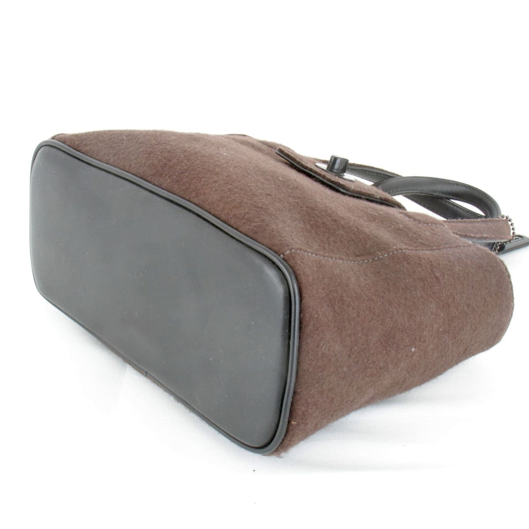 『USED』 
COACH コーチ 
 ミニトート 8189 トートバッグ 
フェルト ダークブラウン