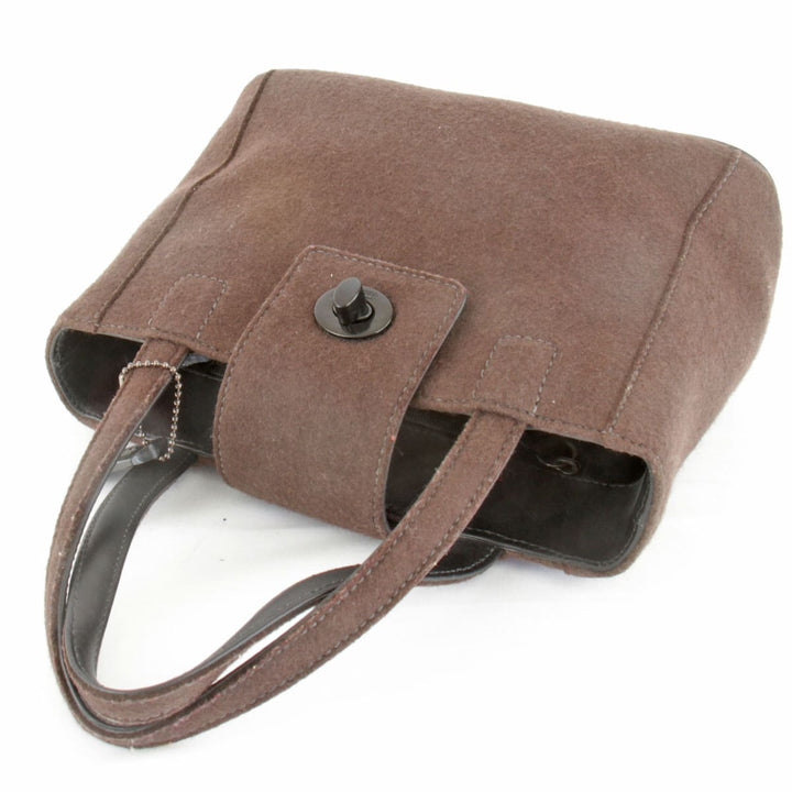 『USED』 
COACH コーチ 
 ミニトート 8189 トートバッグ 
フェルト ダークブラウン