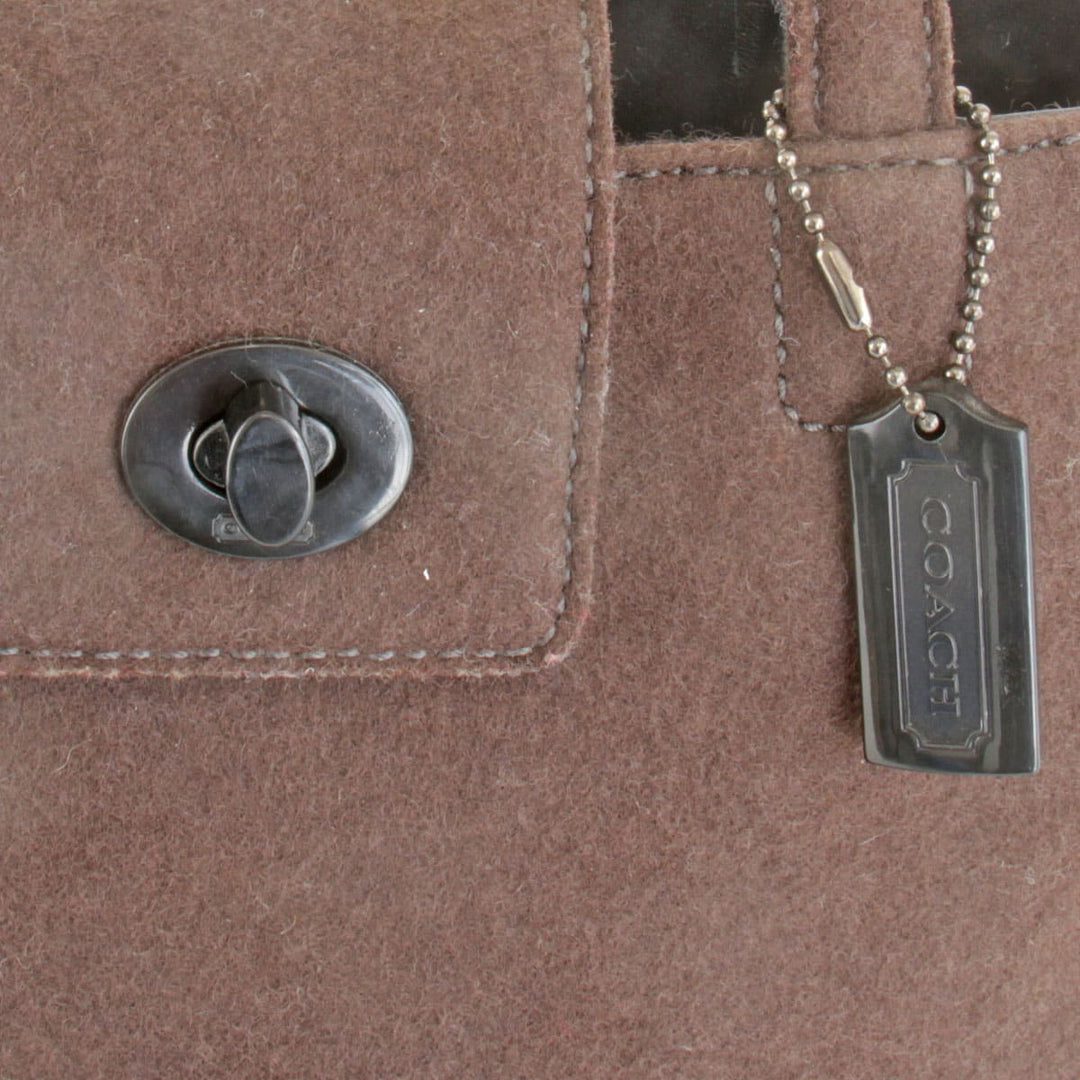 『USED』 
COACH コーチ 
 ミニトート 8189 トートバッグ 
フェルト ダークブラウン