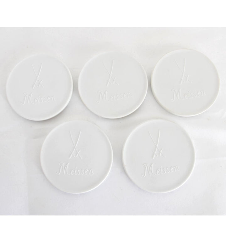 美品『USED』 
Meissen マイセン 
 陶器メダル×5枚 食器