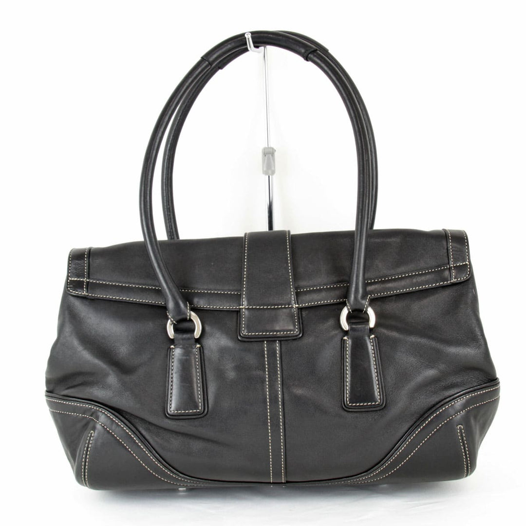 『USED』 
COACH コーチ 
 9251 ハンドバッグ 
レザー ブラック